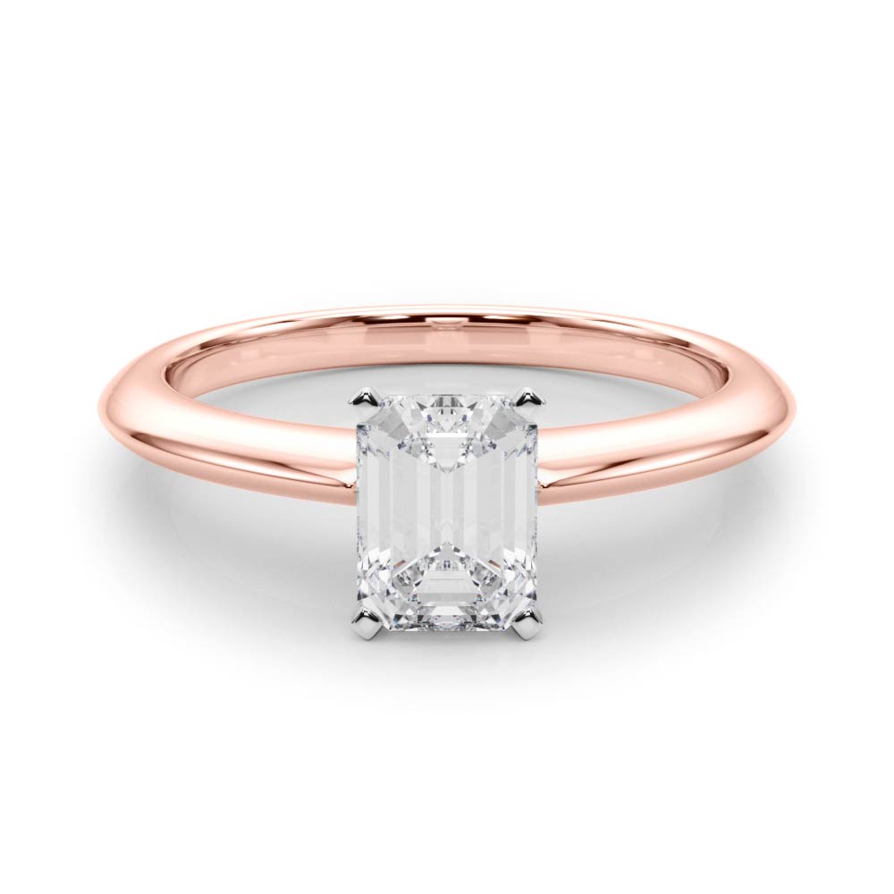 Heirloom 6 Prong Solitaire Round Diamond Engagement Ring — 9K/18K Gold & Platinum