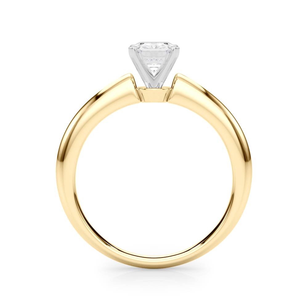 Heirloom 6 Prong Solitaire Round Diamond Engagement Ring — 9K/18K Gold & Platinum