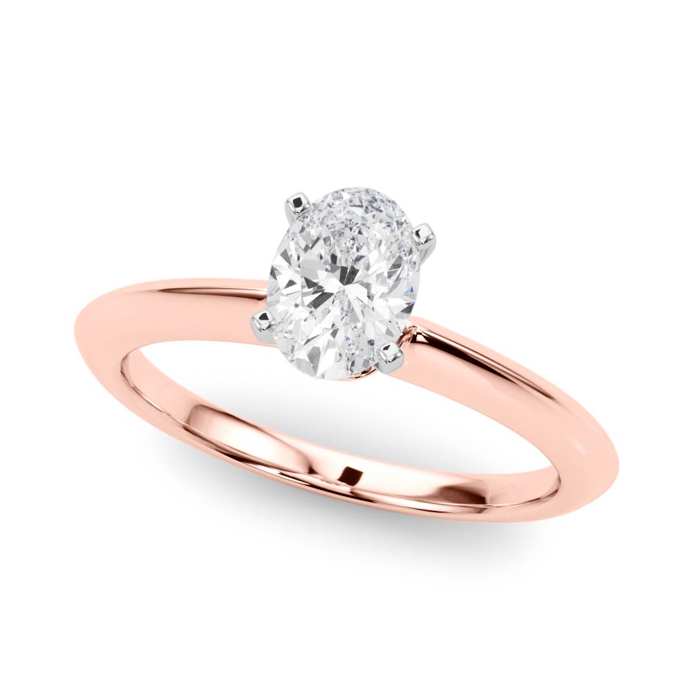 Heirloom 6 Prong Solitaire Round Diamond Engagement Ring — 9K/18K Gold & Platinum