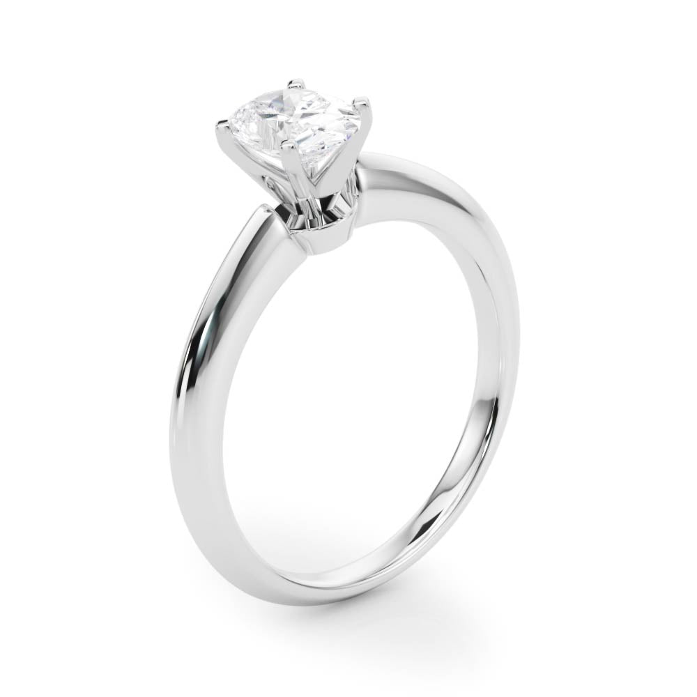Heirloom 6 Prong Solitaire Round Diamond Engagement Ring — 9K/18K Gold & Platinum