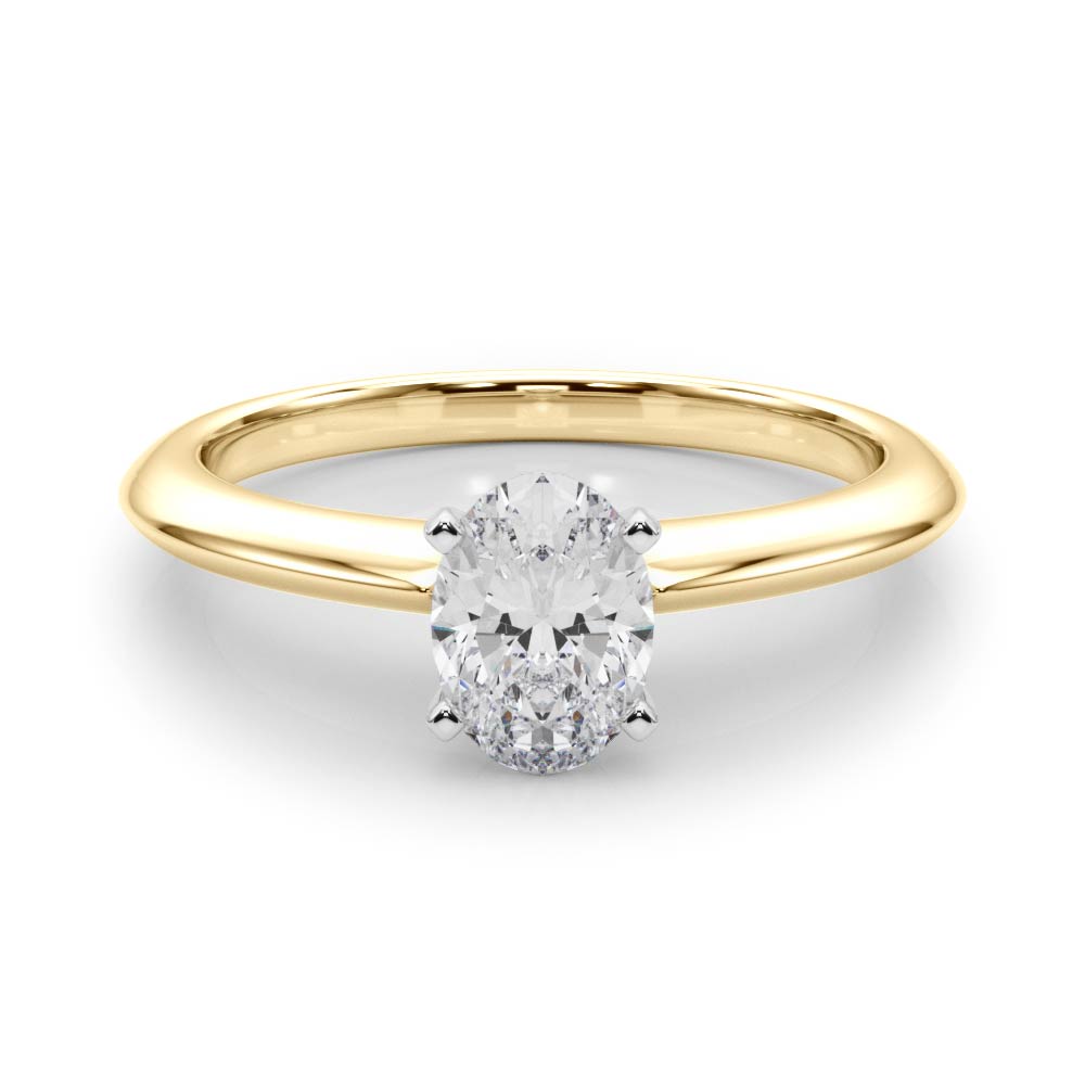 Heirloom 6 Prong Solitaire Round Diamond Engagement Ring — 9K/18K Gold & Platinum