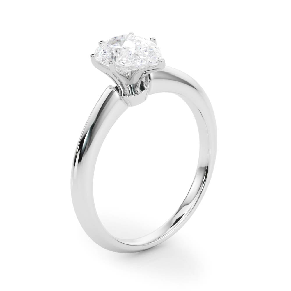 Heirloom 6 Prong Solitaire Round Diamond Engagement Ring — 9K/18K Gold & Platinum