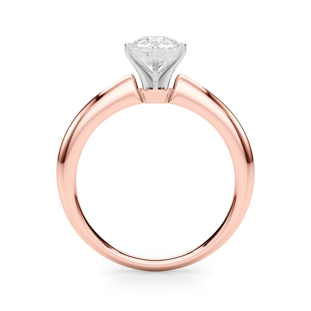 Heirloom 6 Prong Solitaire Round Diamond Engagement Ring — 9K/18K Gold & Platinum