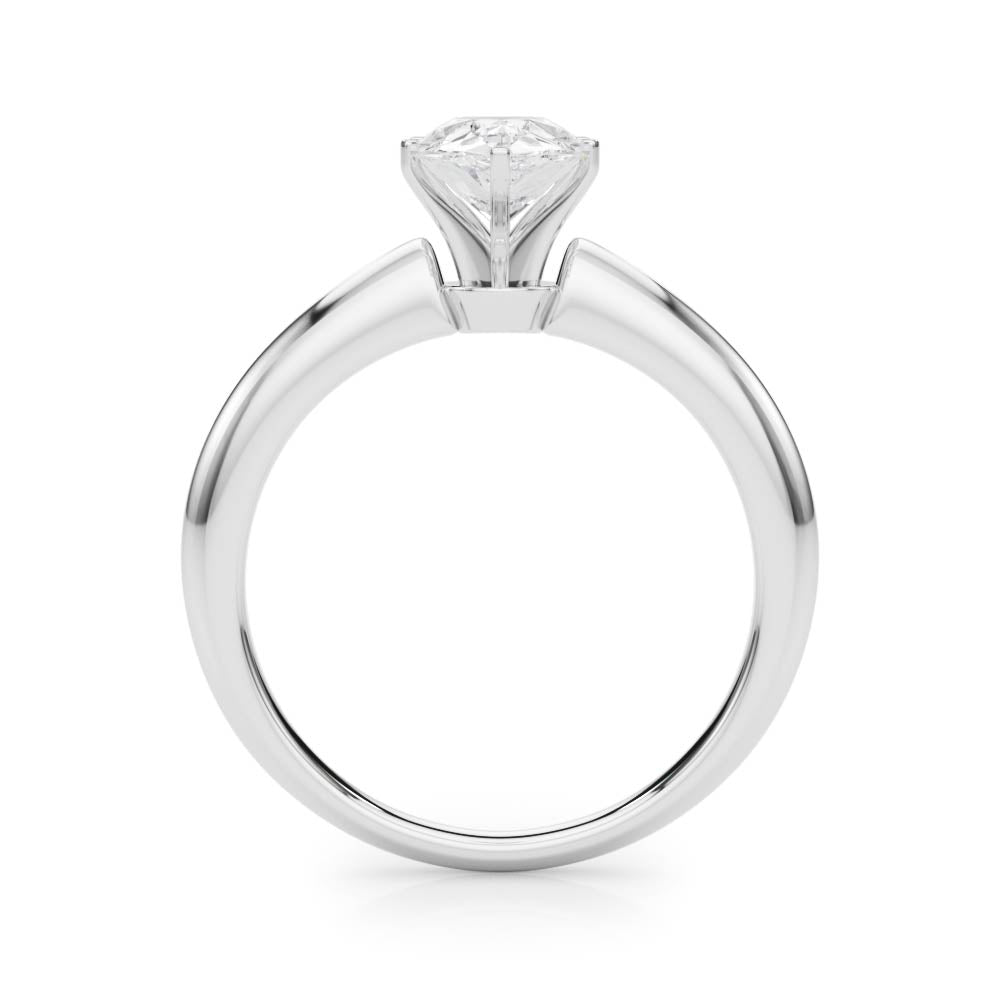 Heirloom 6 Prong Solitaire Round Diamond Engagement Ring — 9K/18K Gold & Platinum