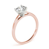 Resplendent Cathedral Mounting Round Diamond Engagement Ring — 9K/18K Gold & Platinum