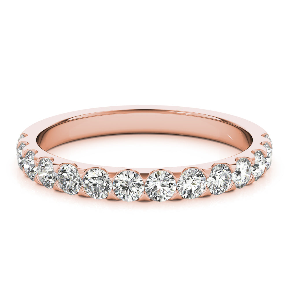 Diamond Half Eternity Ring in Gold & Platinum