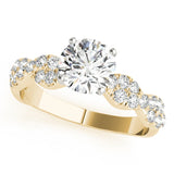 Enchanted Semi Mount Engagement Ring Round Diamond Engagement Ring — 9K/18K Gold & Platinum
