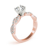 Enchanted Semi Mount Engagement Ring Round Diamond Engagement Ring — 9K/18K Gold & Platinum