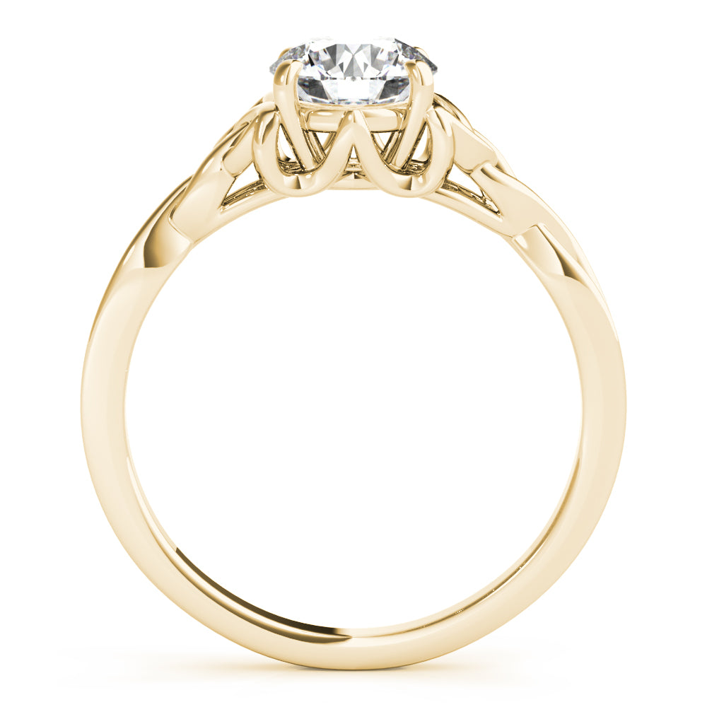 IGI Lab-Grown D-VVS Round Cut  Diamond Infinity Solitaire Engagement Ring.