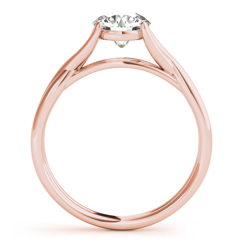 Celestial Solitaire Round Diamond Engagement Ring — 9K/18K Gold & Platinum