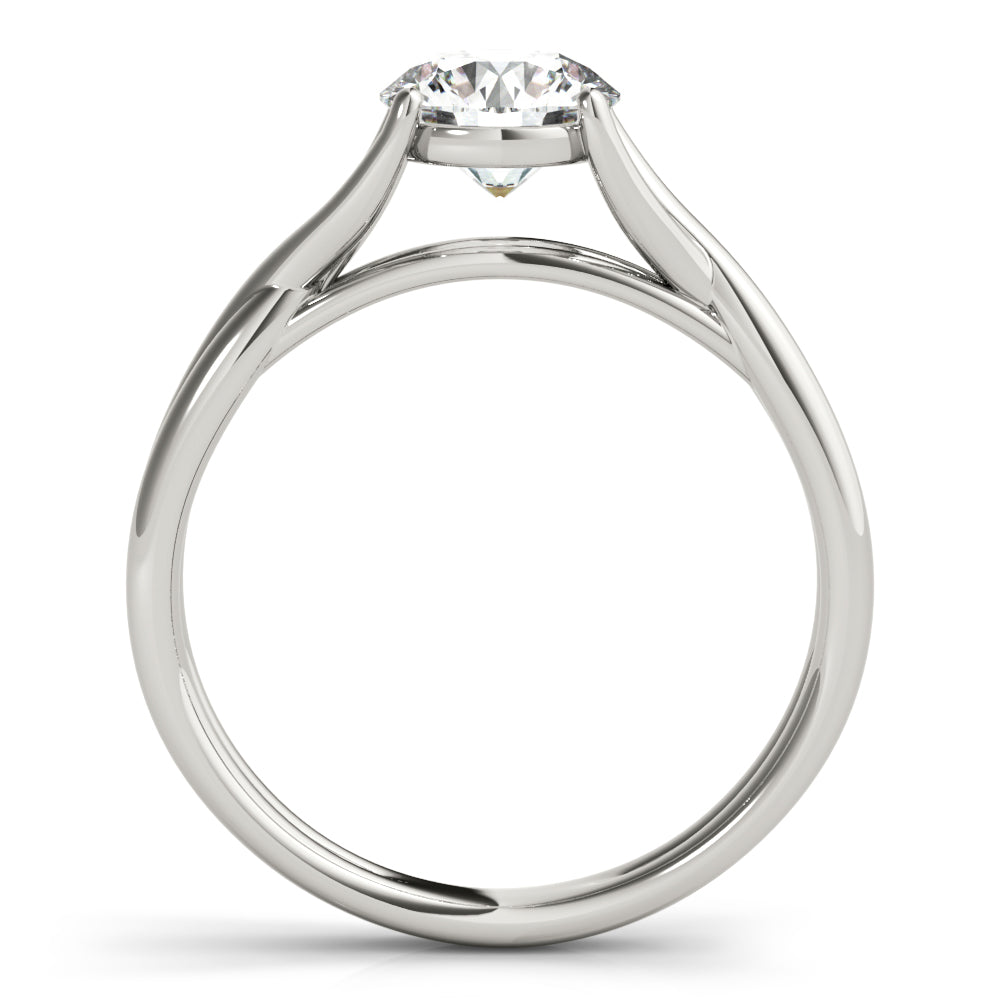 Celestial Solitaire Round Diamond Engagement Ring — 9K/18K Gold & Platinum