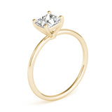 Elegant Solitaire Cut Princess Diamond Engagement Ring — 9K/18K Gold & Platinum