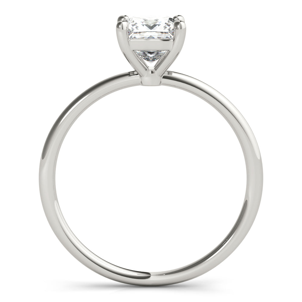 Elegant Solitaire Cut Princess Diamond Engagement Ring — 9K/18K Gold & Platinum