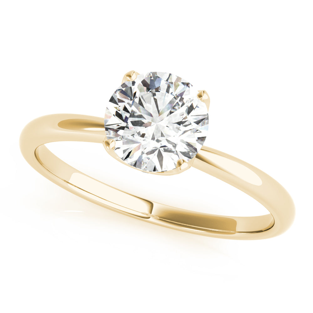 Heirloom Center Round Diamond Engagement Ring — 9K/18K Gold & Platinum