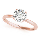 Heirloom Center Round Diamond Engagement Ring — 9K/18K Gold & Platinum