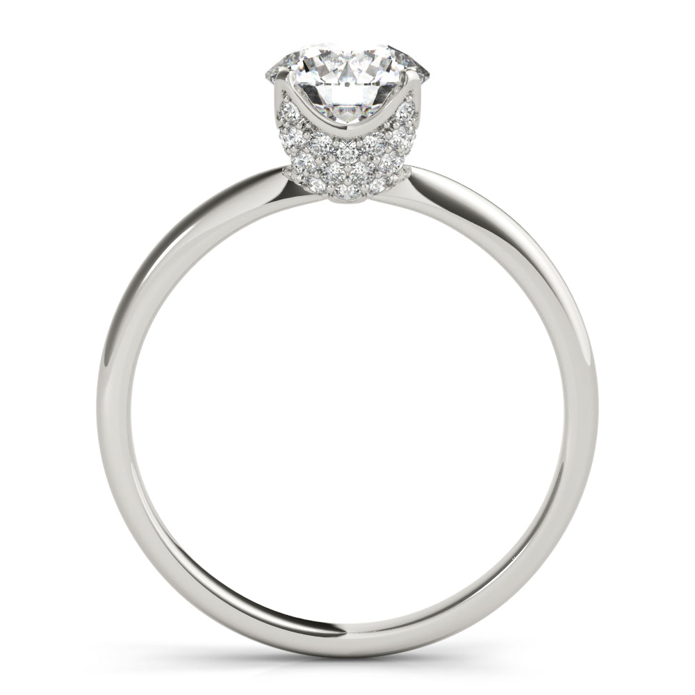 Heirloom Center Round Diamond Engagement Ring — 9K/18K Gold & Platinum