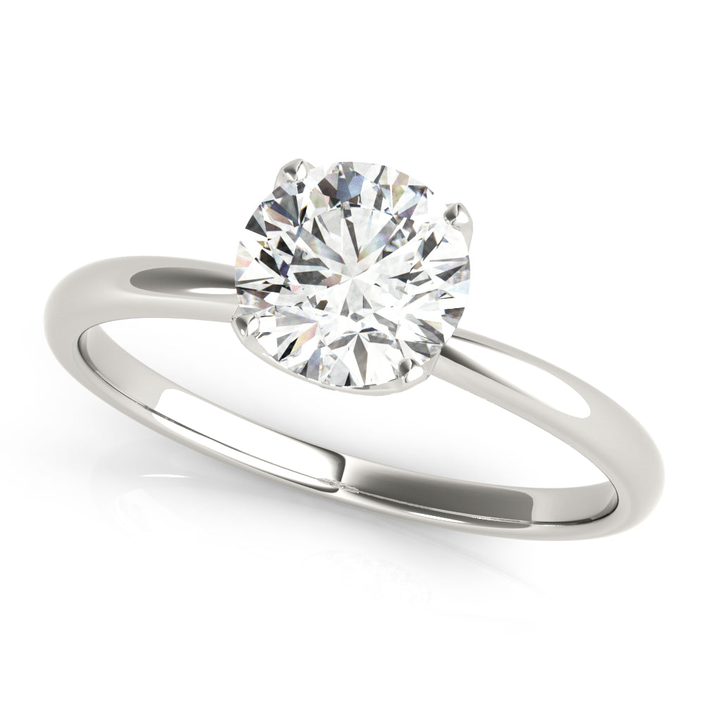 Heirloom Center Round Diamond Engagement Ring — 9K/18K Gold & Platinum