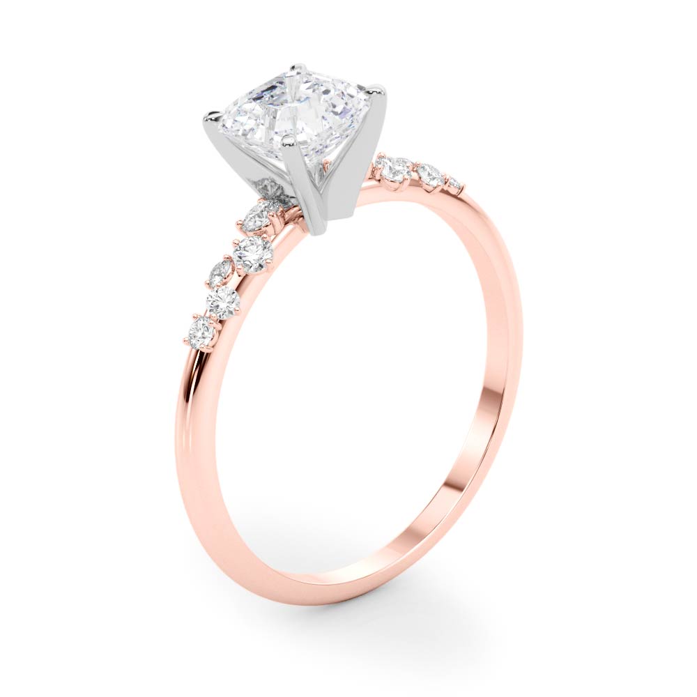Regal Fashion Rings Oval Diamond Engagement Ring — 9K/18K Gold & Platinum