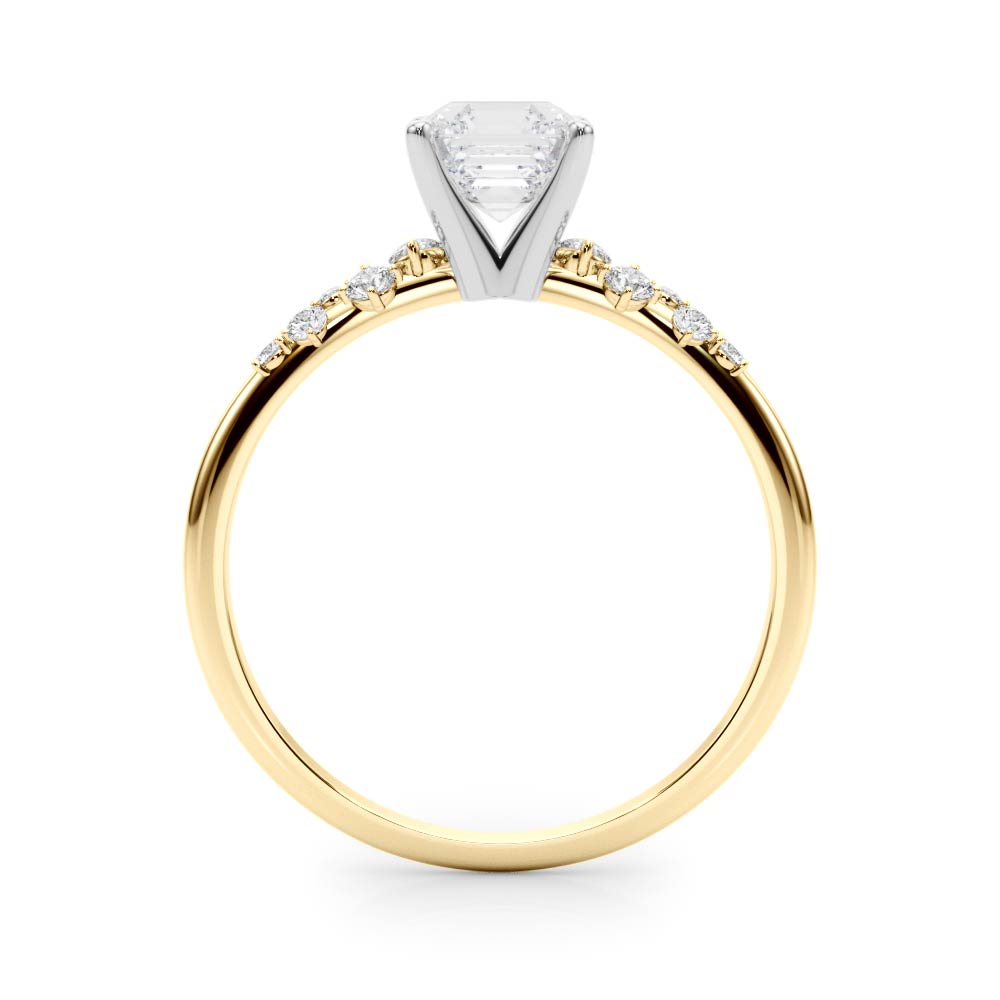 Regal Fashion Rings Oval Diamond Engagement Ring — 9K/18K Gold & Platinum