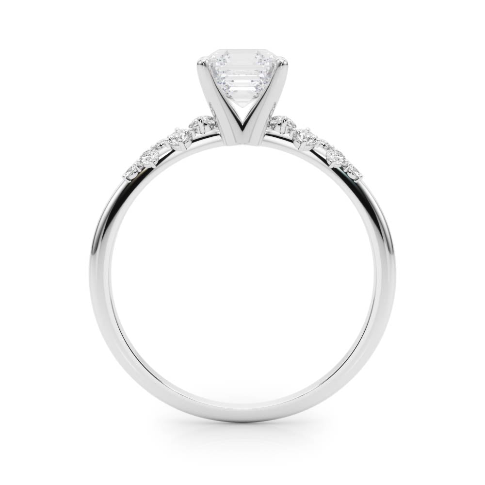 Regal Fashion Rings Oval Diamond Engagement Ring — 9K/18K Gold & Platinum