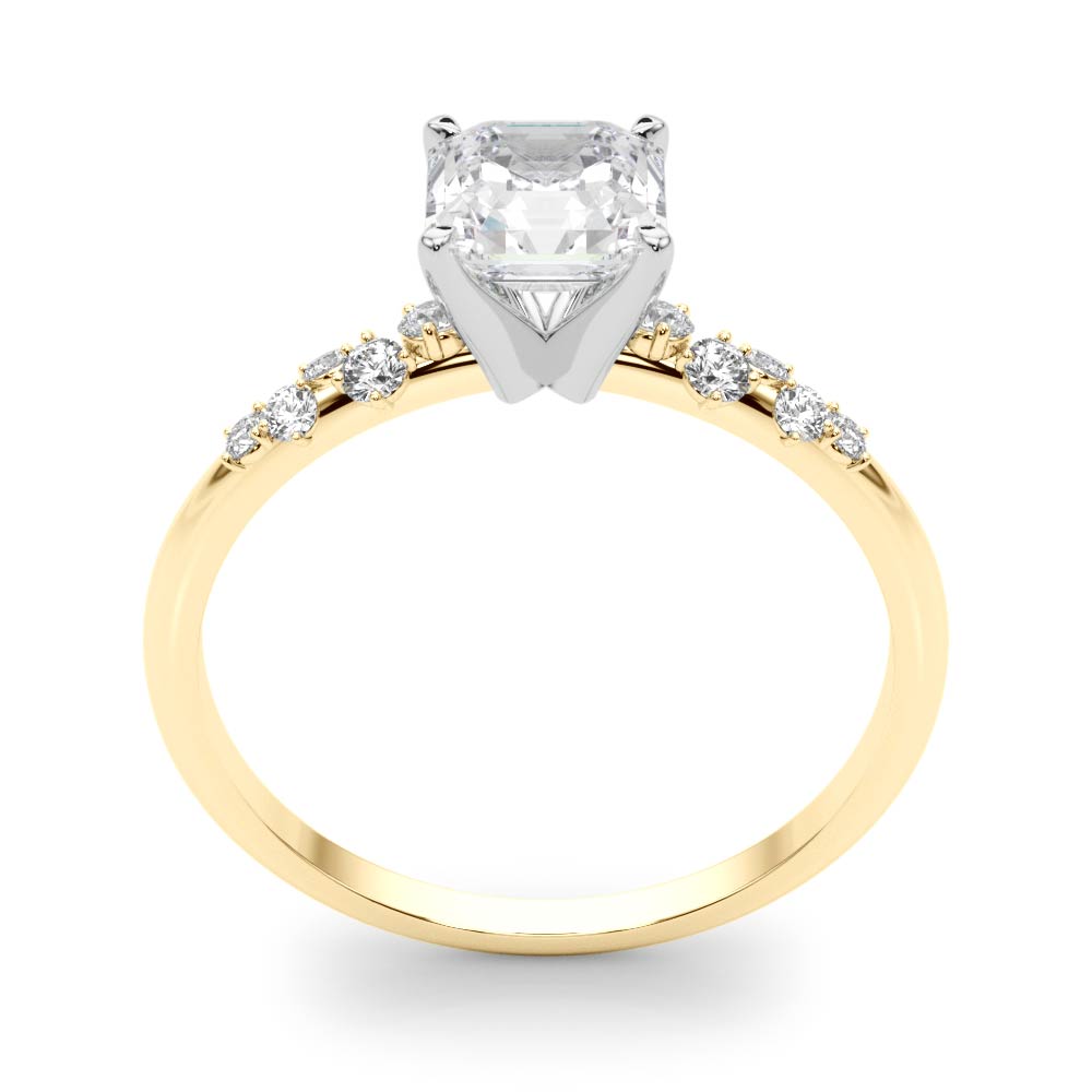 Regal Fashion Rings Oval Diamond Engagement Ring — 9K/18K Gold & Platinum