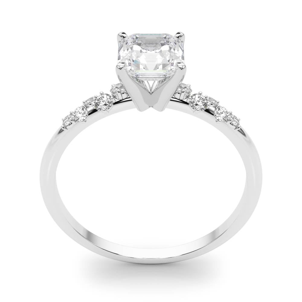 Regal Fashion Rings Oval Diamond Engagement Ring — 9K/18K Gold & Platinum