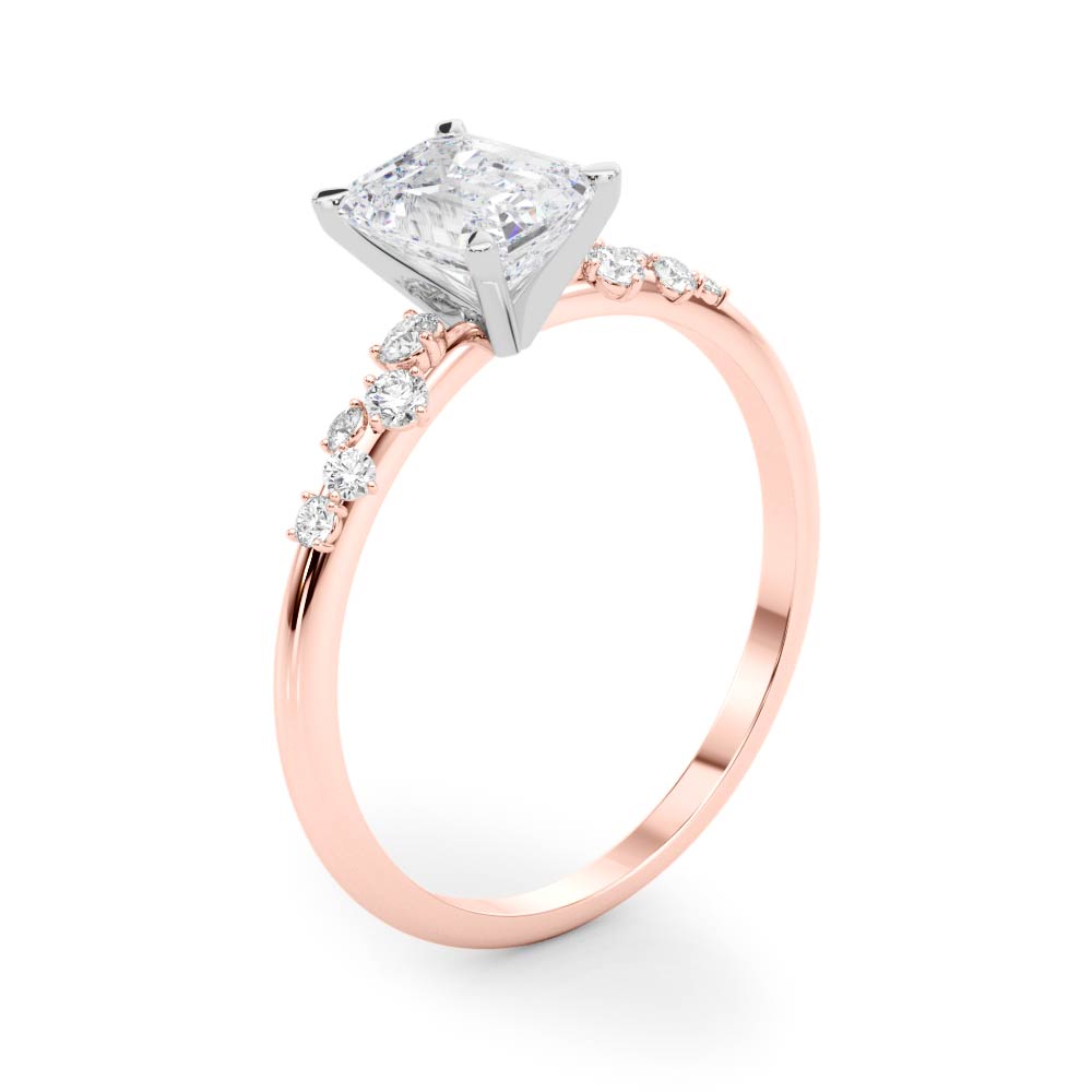 Regal Fashion Rings Oval Diamond Engagement Ring — 9K/18K Gold & Platinum