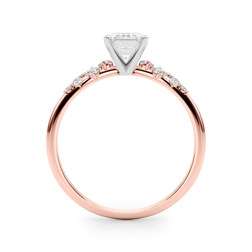 Regal Fashion Rings Oval Diamond Engagement Ring — 9K/18K Gold & Platinum