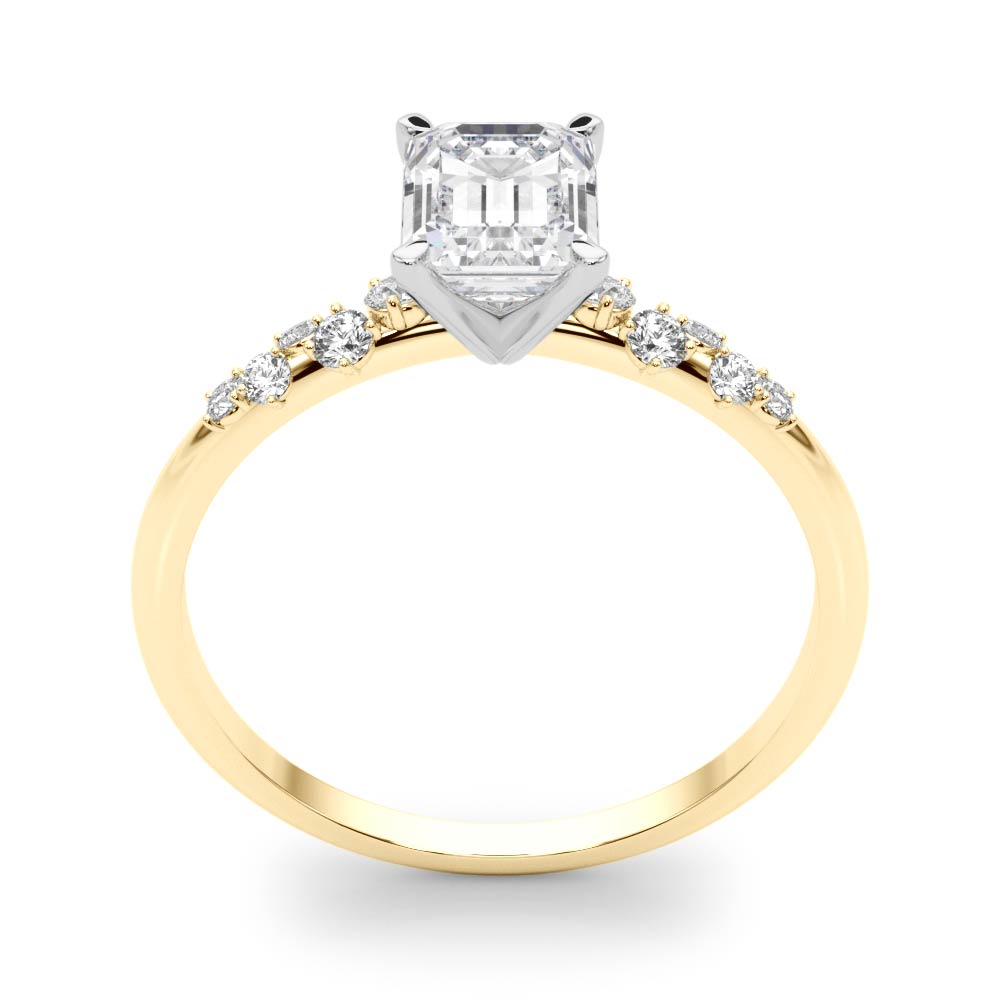 Regal Fashion Rings Oval Diamond Engagement Ring — 9K/18K Gold & Platinum