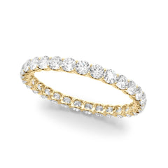U-Prong Full Eternity Ring in Gold & Platinum