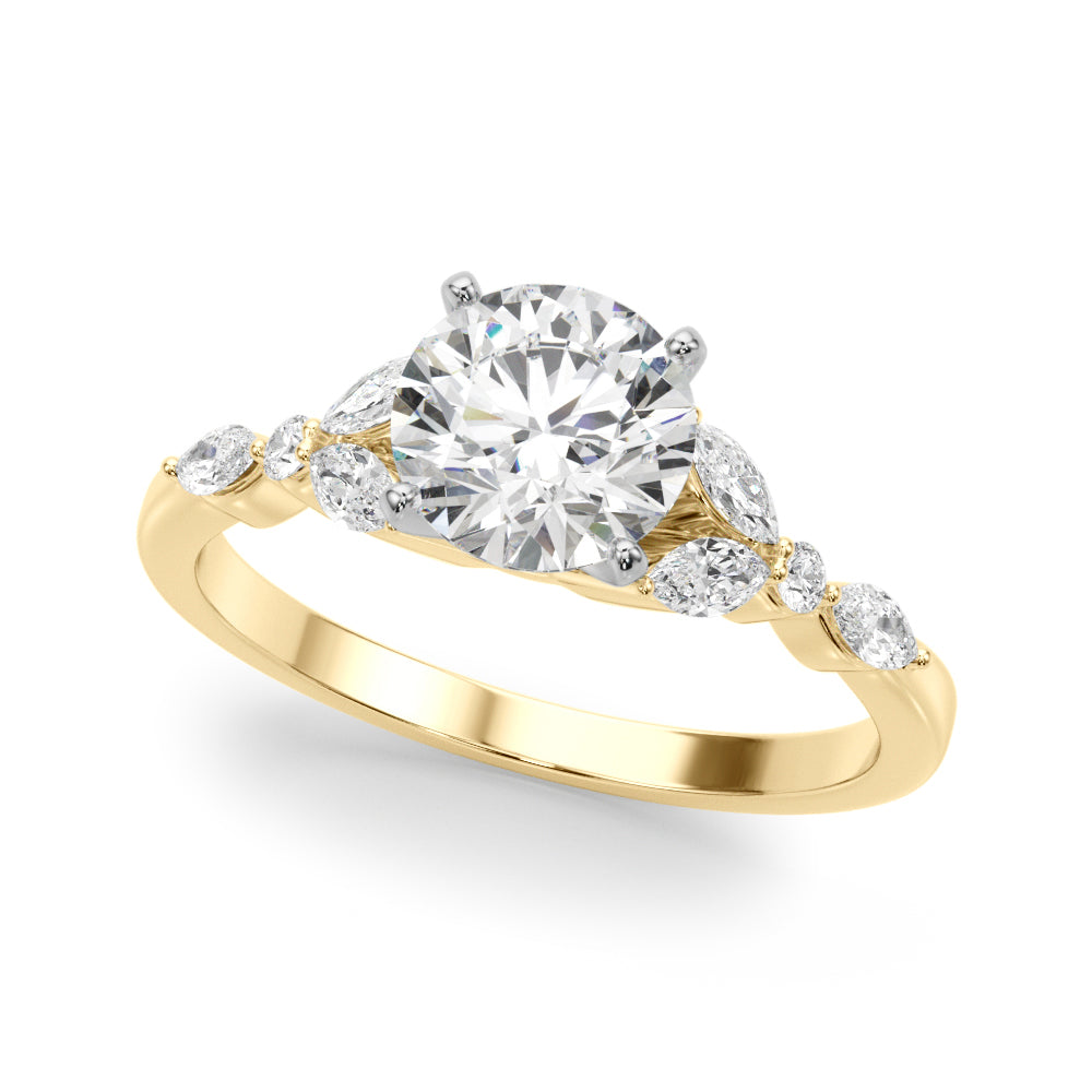 Devoted Engagement Ring Marquise Diamond Engagement Ring — 9K/18K Gold & Platinum