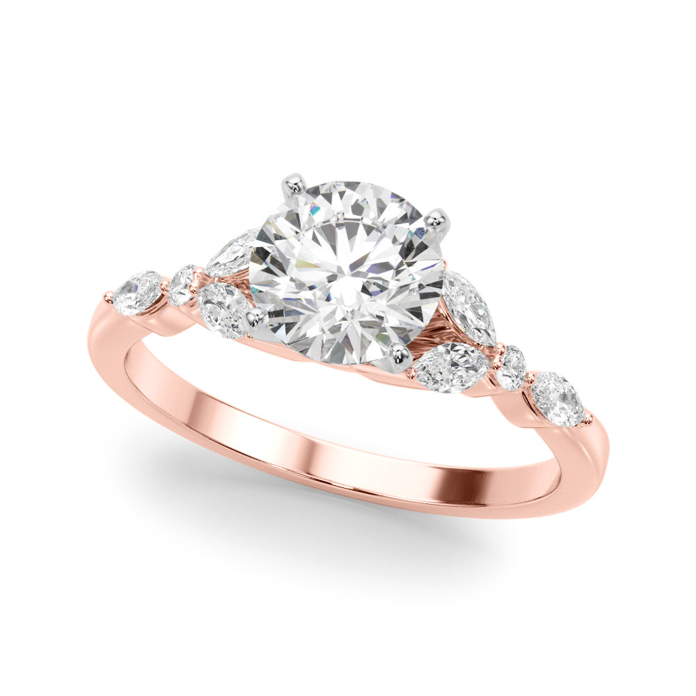 Devoted Engagement Ring Marquise Diamond Engagement Ring — 9K/18K Gold & Platinum
