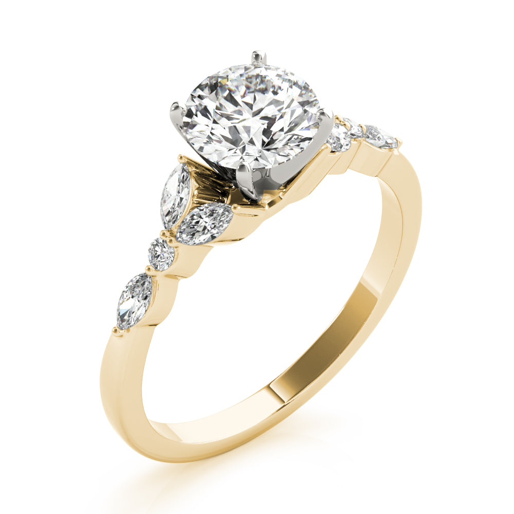 Devoted Engagement Ring Marquise Diamond Engagement Ring — 9K/18K Gold & Platinum