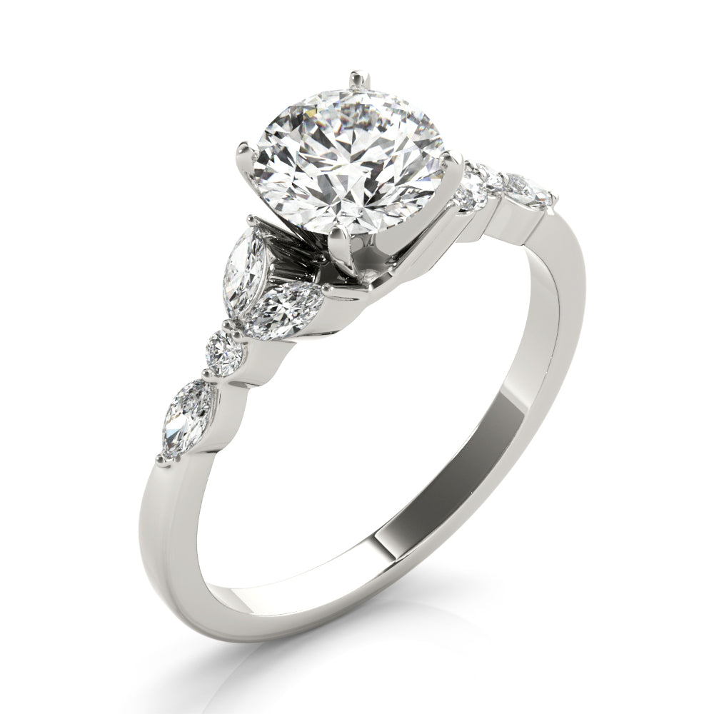 Devoted Engagement Ring Marquise Diamond Engagement Ring — 9K/18K Gold & Platinum