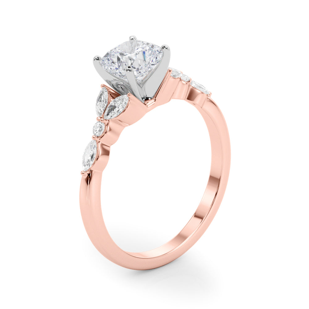 Devoted Engagement Ring Marquise Diamond Engagement Ring — 9K/18K Gold & Platinum