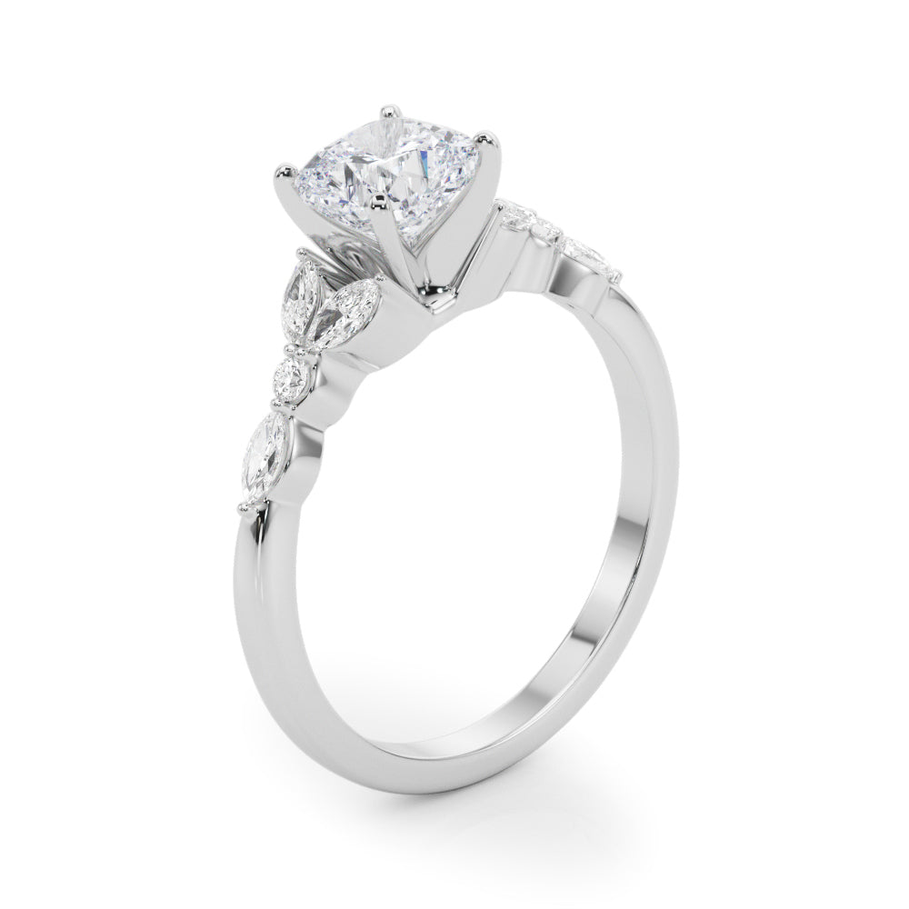 Devoted Engagement Ring Marquise Diamond Engagement Ring — 9K/18K Gold & Platinum