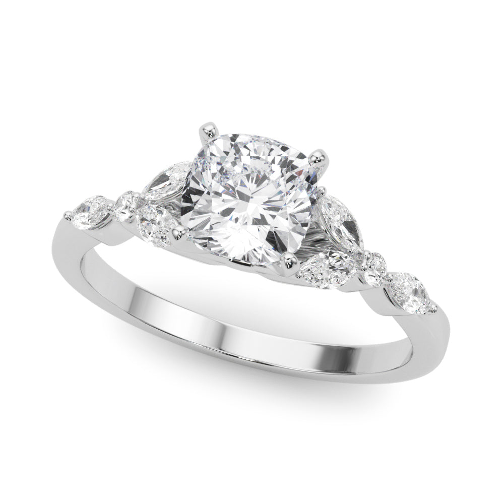 Devoted Engagement Ring Marquise Diamond Engagement Ring — 9K/18K Gold & Platinum