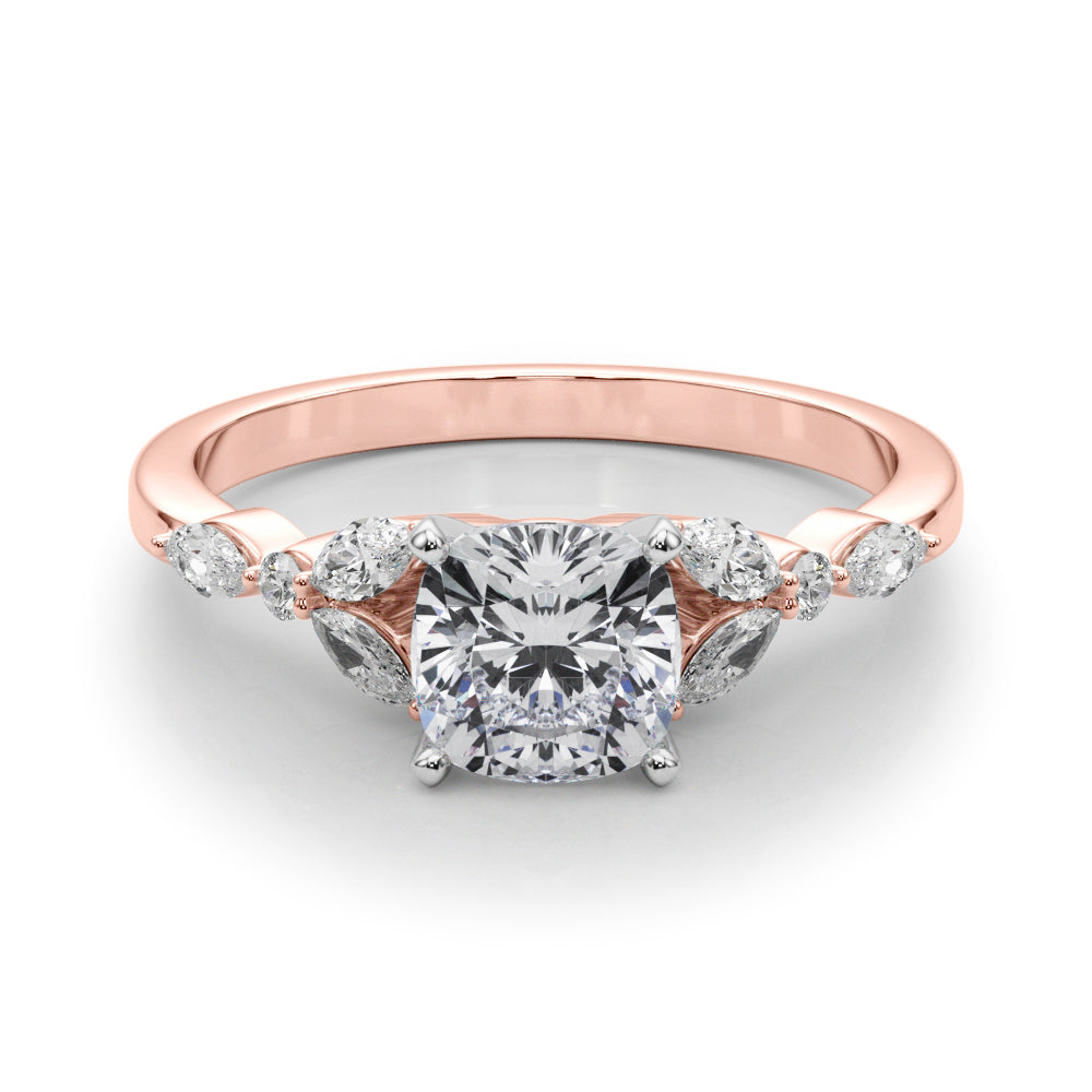 Devoted Engagement Ring Marquise Diamond Engagement Ring — 9K/18K Gold & Platinum