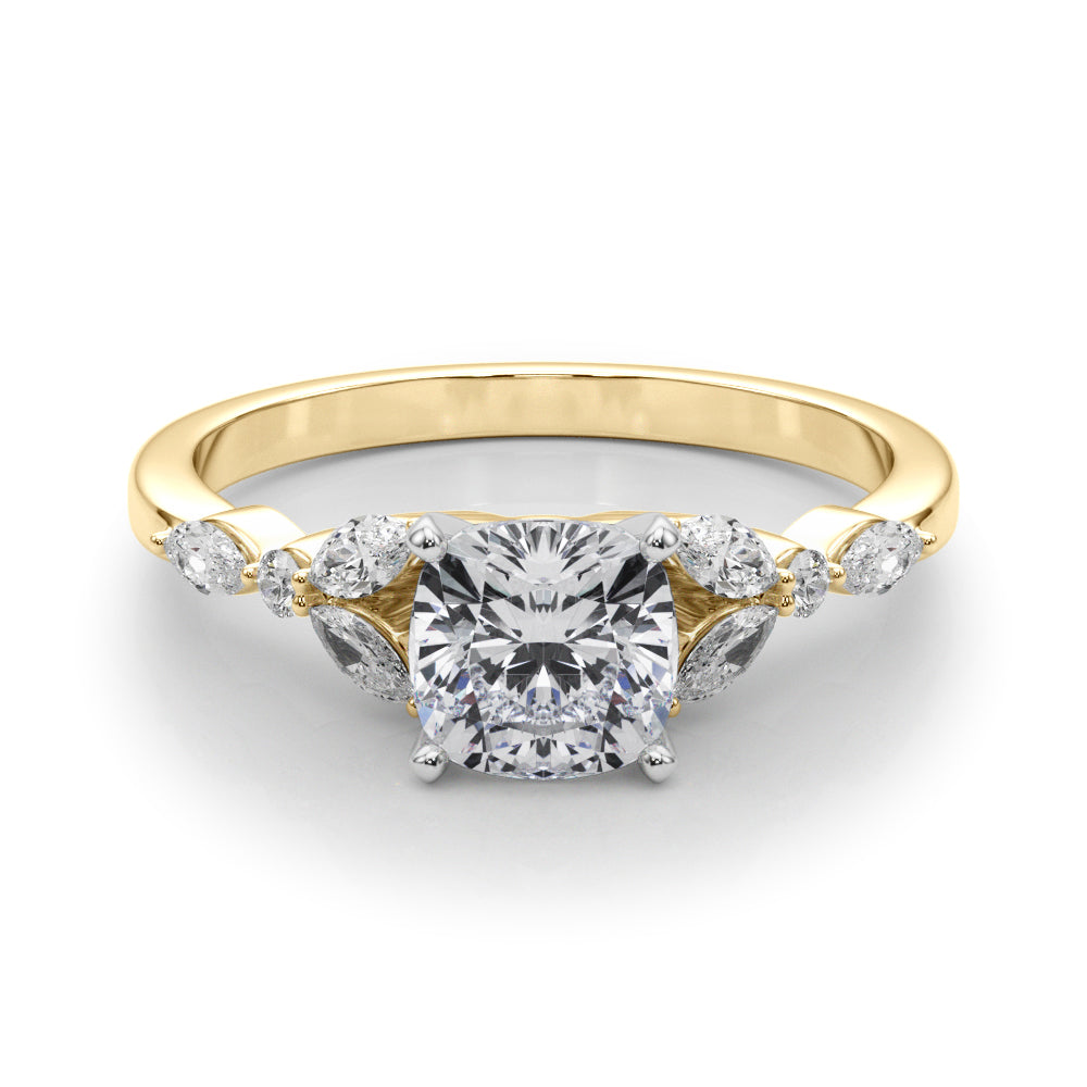 Devoted Engagement Ring Marquise Diamond Engagement Ring — 9K/18K Gold & Platinum
