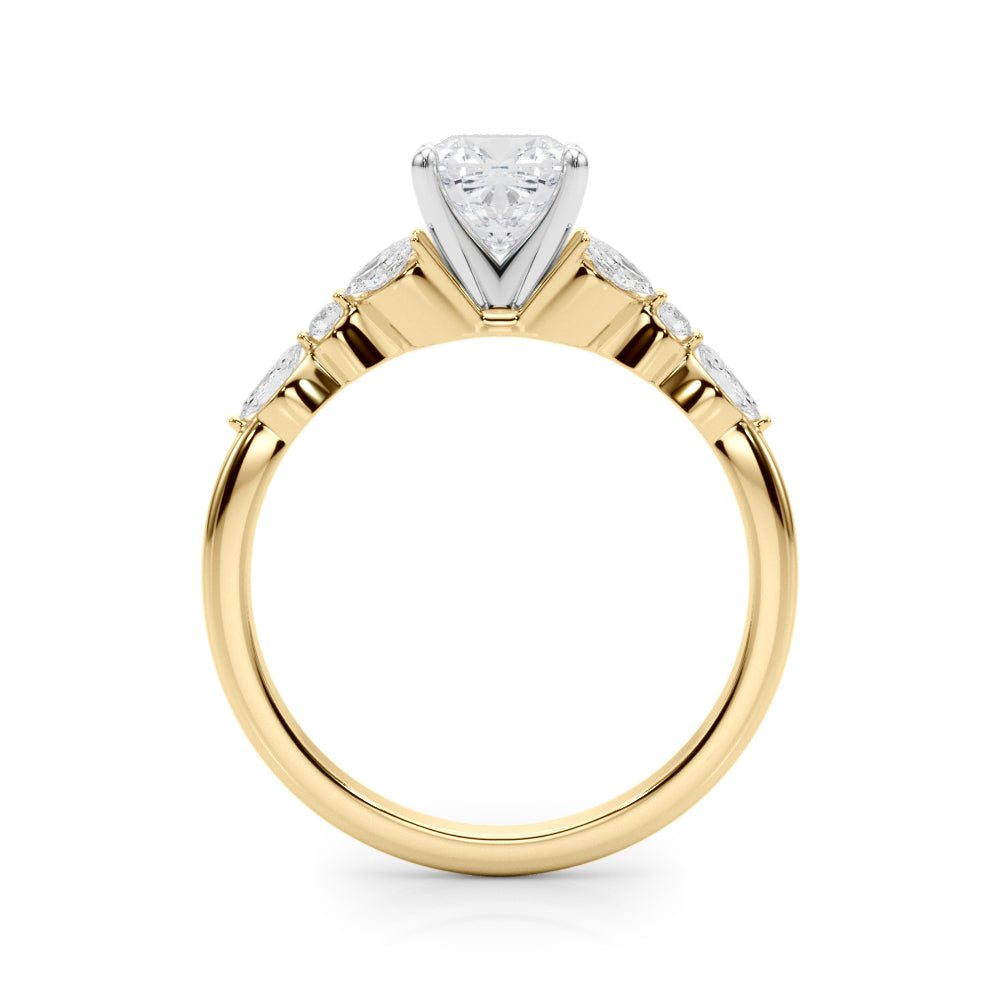 Devoted Engagement Ring Marquise Diamond Engagement Ring — 9K/18K Gold & Platinum