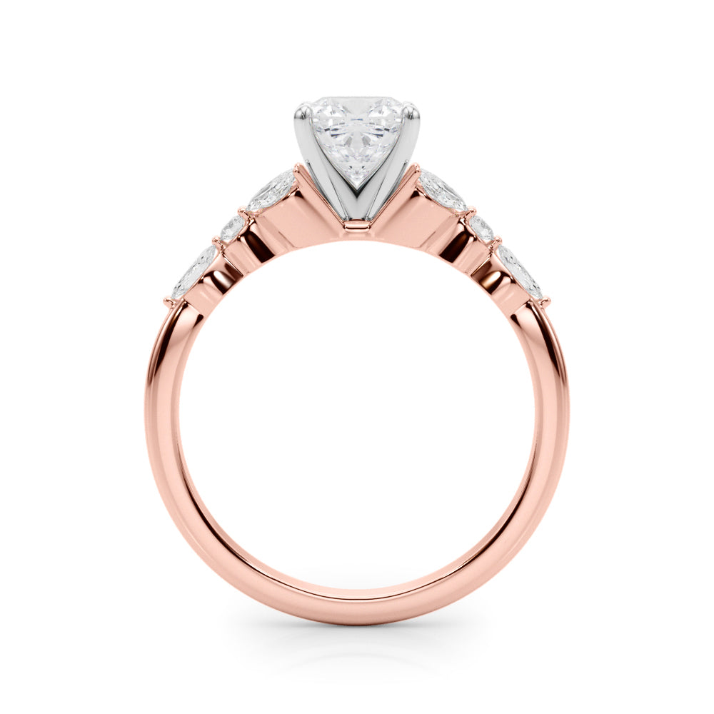 Devoted Engagement Ring Marquise Diamond Engagement Ring — 9K/18K Gold & Platinum