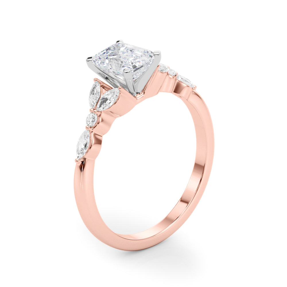 Devoted Engagement Ring Marquise Diamond Engagement Ring — 9K/18K Gold & Platinum
