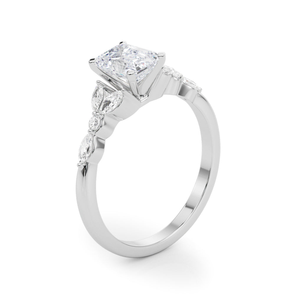 Devoted Engagement Ring Marquise Diamond Engagement Ring — 9K/18K Gold & Platinum