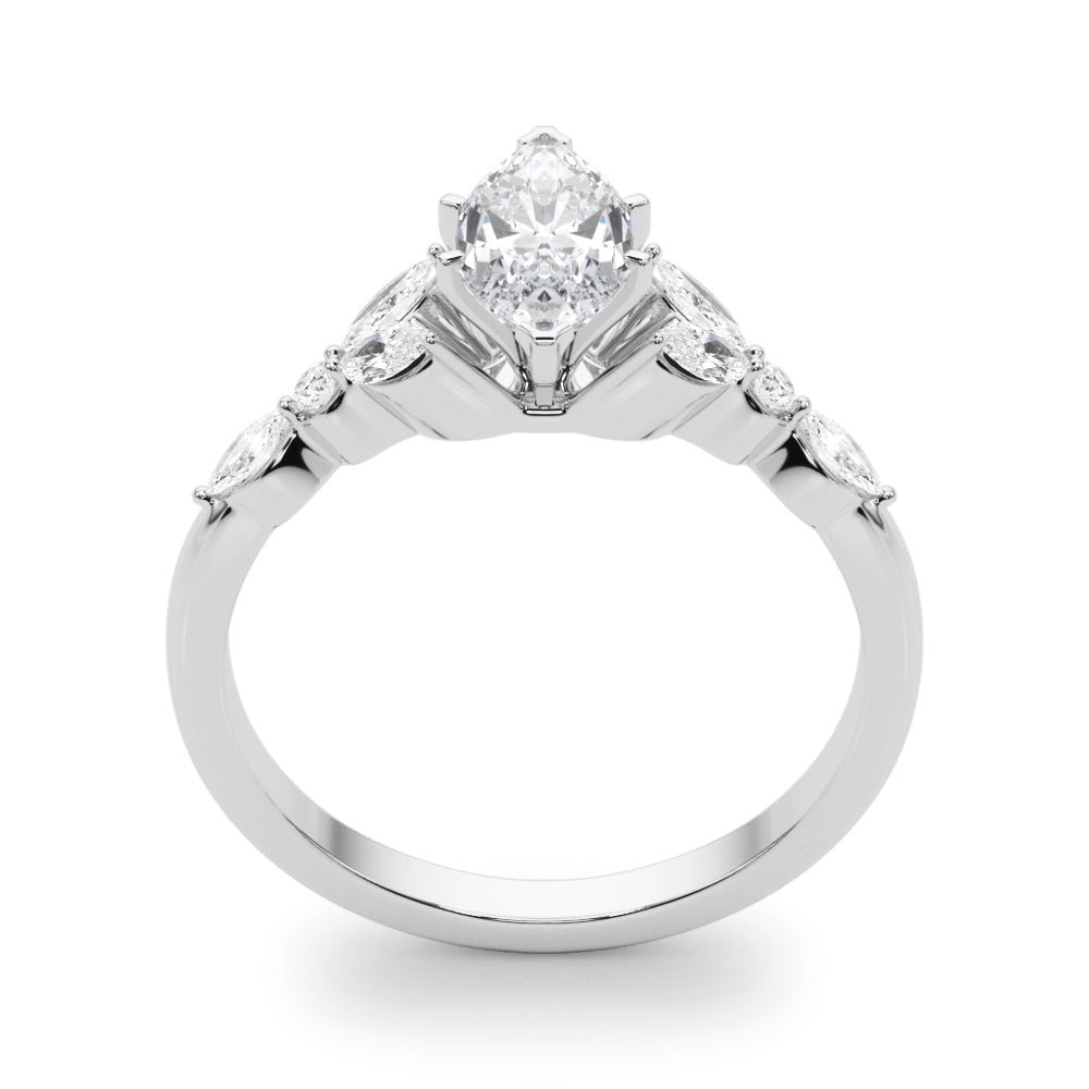 Devoted Engagement Ring Marquise Diamond Engagement Ring — 9K/18K Gold & Platinum