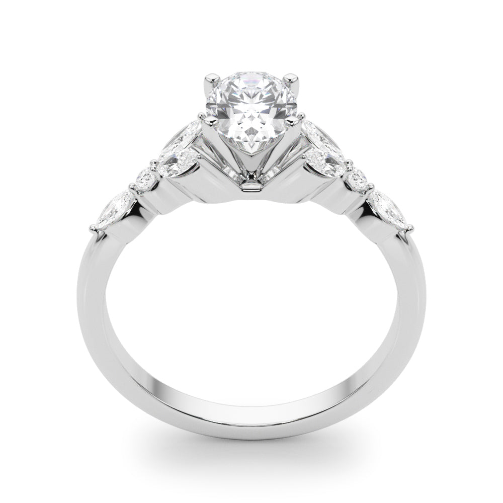 Devoted Engagement Ring Marquise Diamond Engagement Ring — 9K/18K Gold & Platinum