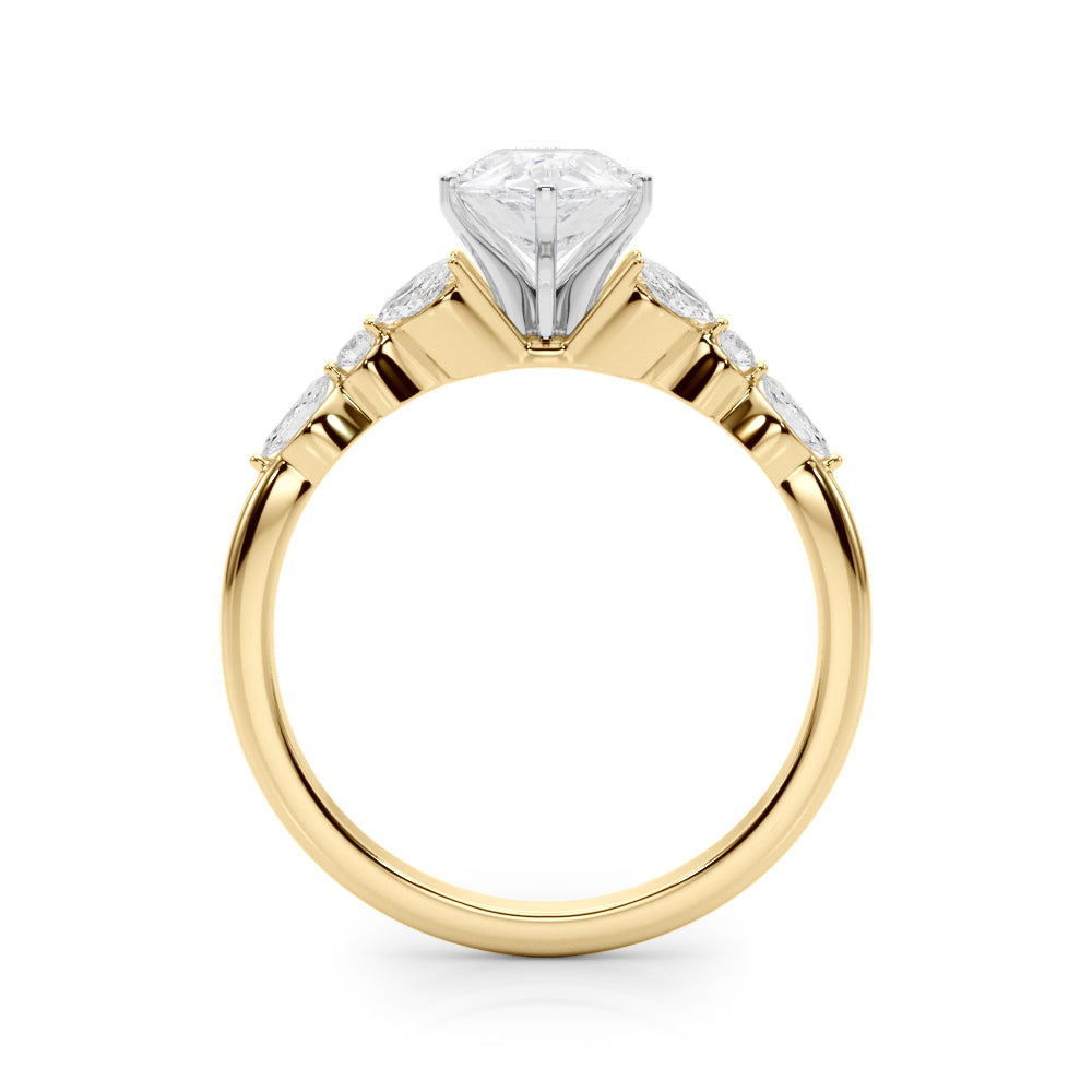 Devoted Engagement Ring Marquise Diamond Engagement Ring — 9K/18K Gold & Platinum