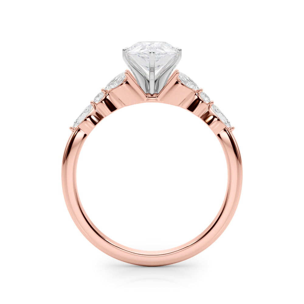 Devoted Engagement Ring Marquise Diamond Engagement Ring — 9K/18K Gold & Platinum