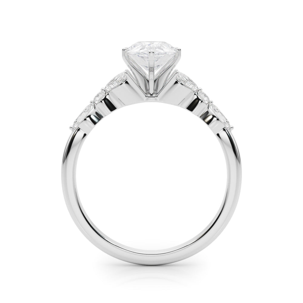Devoted Engagement Ring Marquise Diamond Engagement Ring — 9K/18K Gold & Platinum
