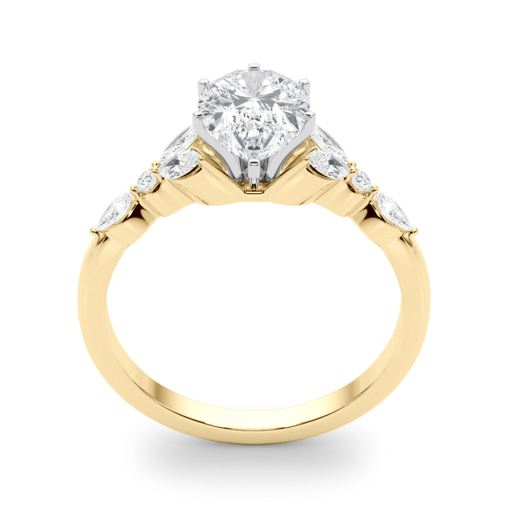 Devoted Engagement Ring Marquise Diamond Engagement Ring — 9K/18K Gold & Platinum