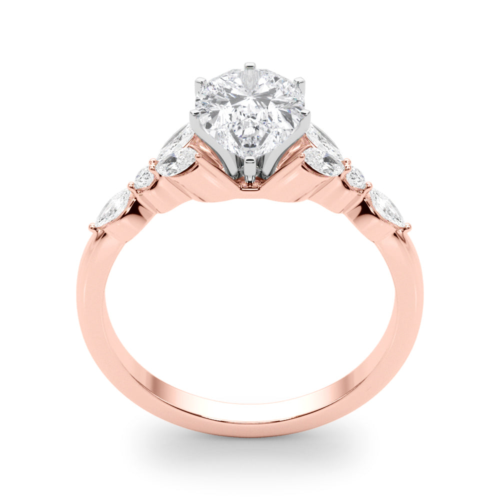 Devoted Engagement Ring Marquise Diamond Engagement Ring — 9K/18K Gold & Platinum